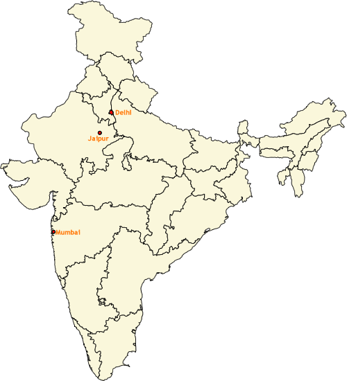 India Location Map for Gem Electromechanicals Pvt. Ltd.